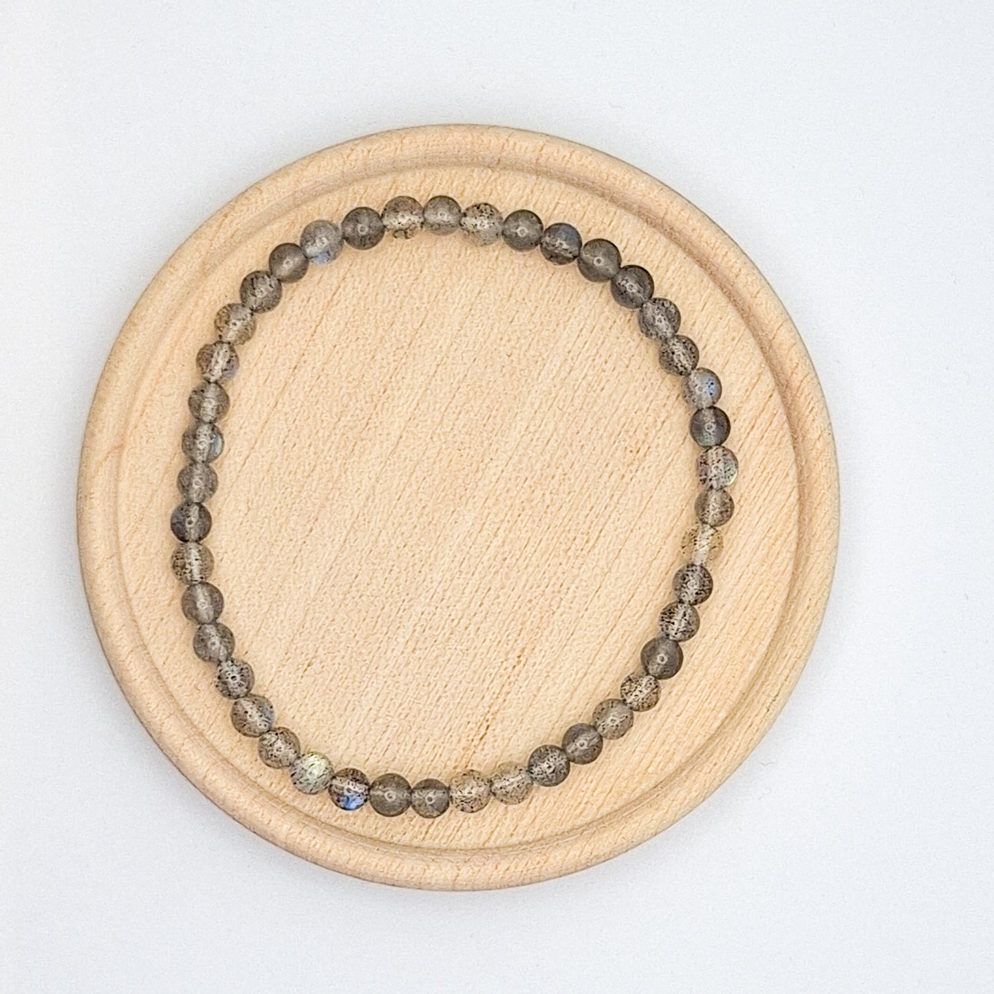 Simple gemstone bracelet 4mm
