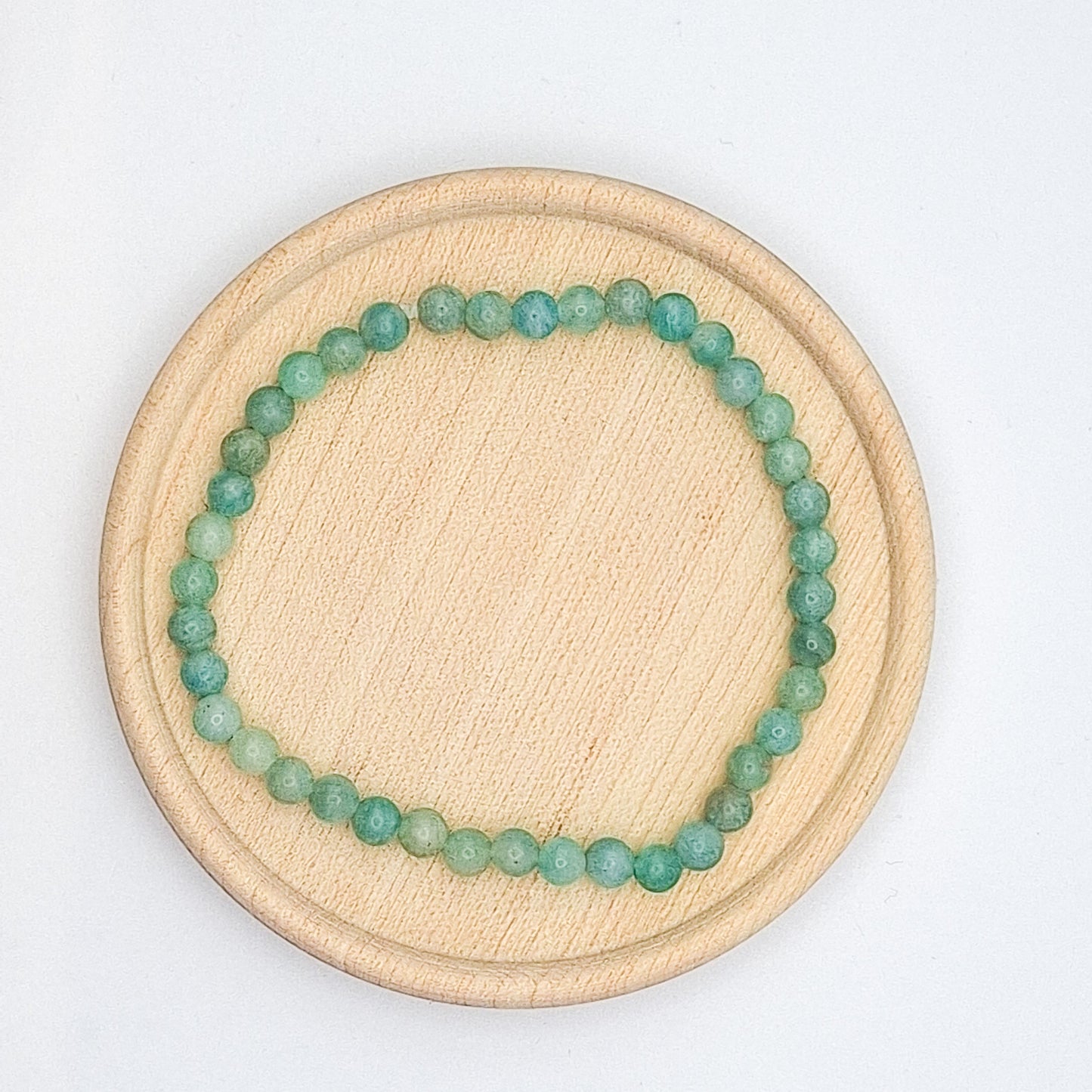 Simple gemstone bracelet 4mm