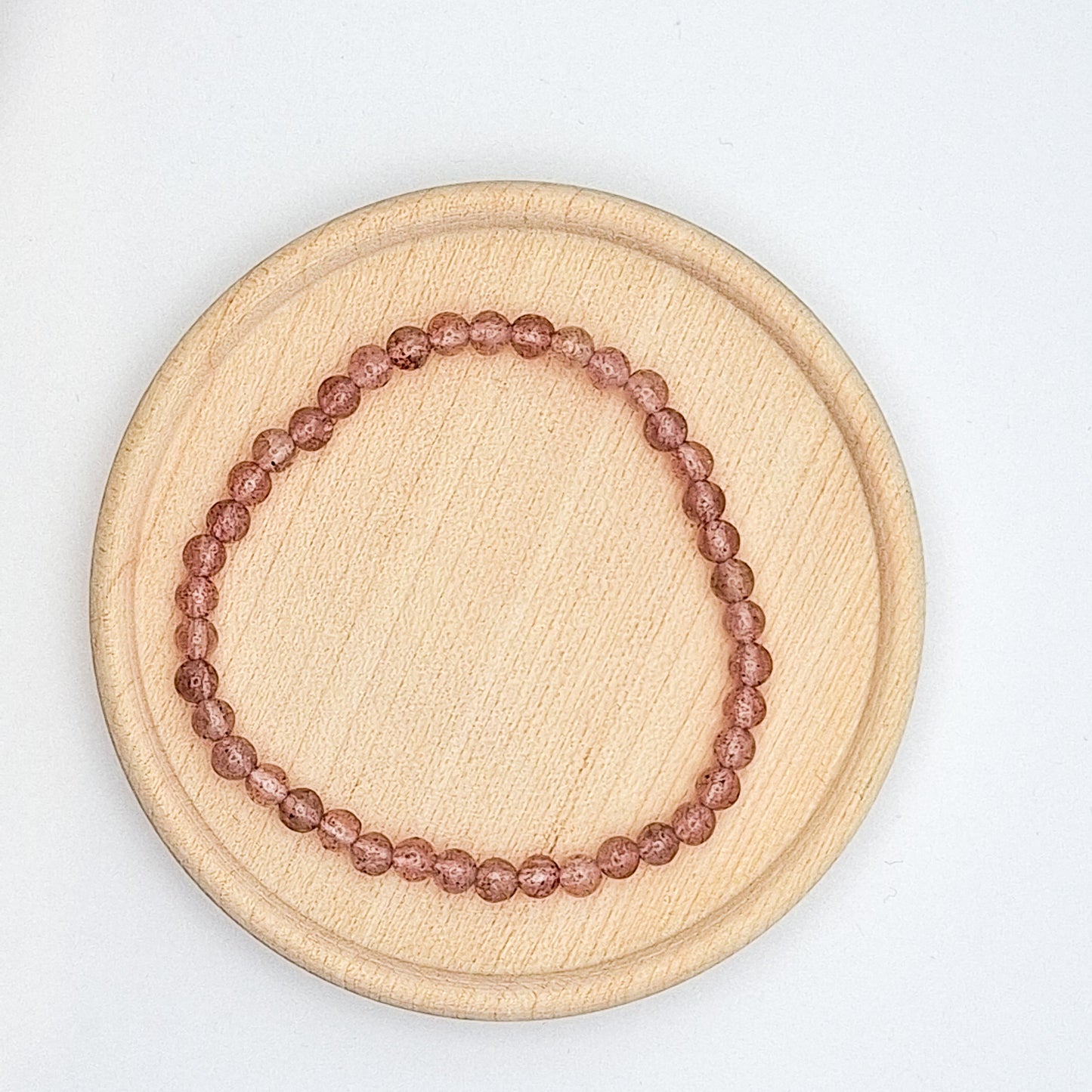 Simple gemstone bracelet 4mm
