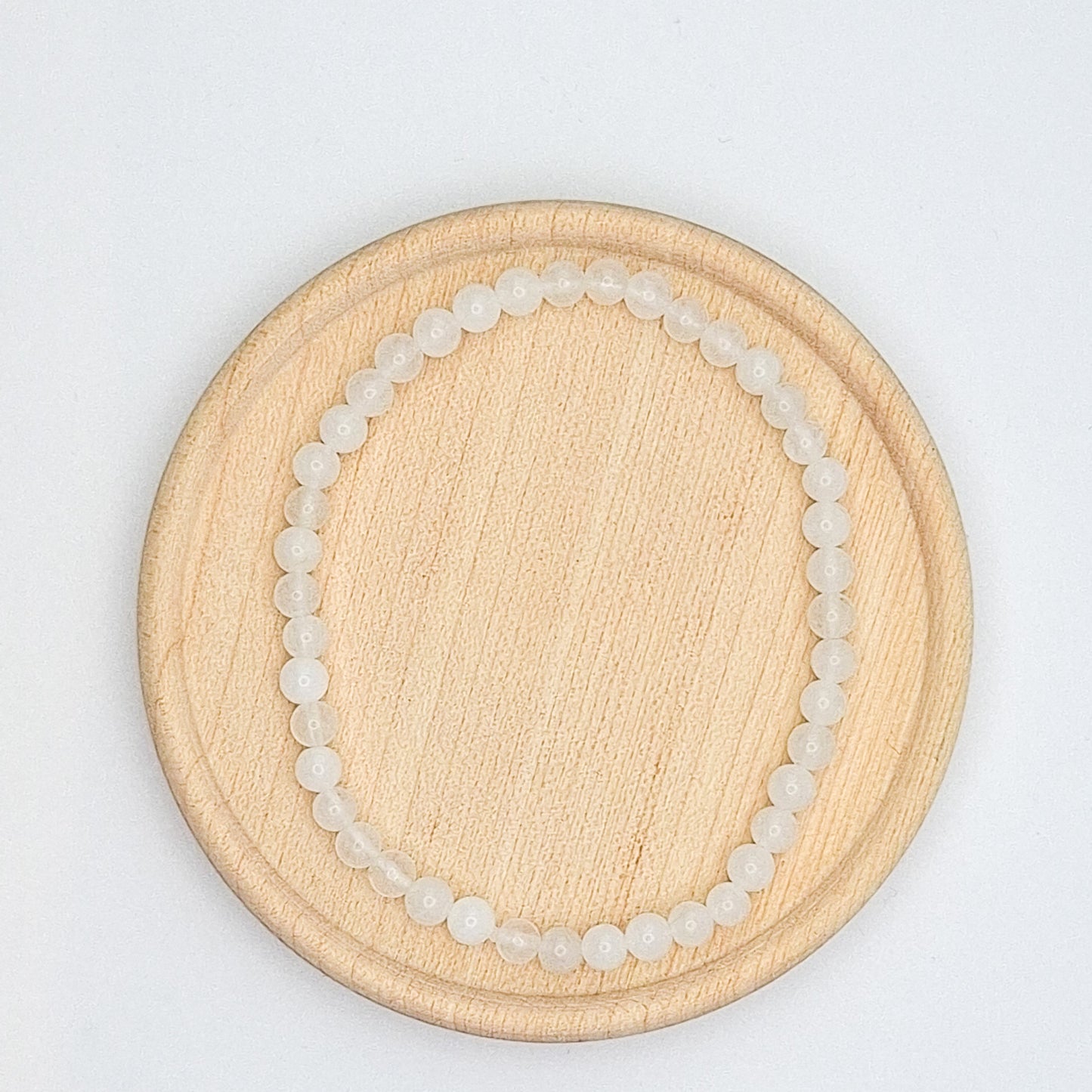 Simple gemstone bracelet 4mm