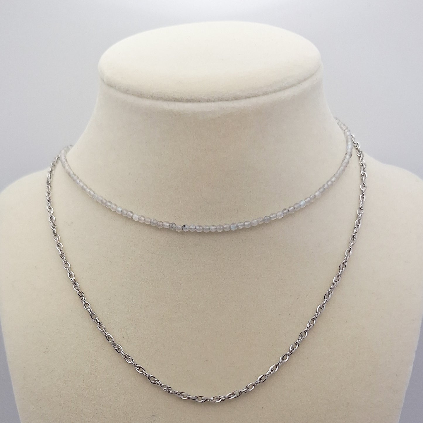 Schlichte Edelsteinkette